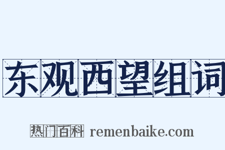 东观西望组词是什么意思的图片